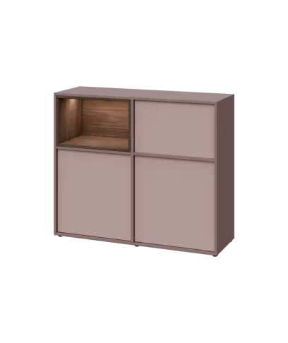 ERY D1241 L dolní modul, 2-dveřová/nika, 1000x1200x400, levý, pudrová